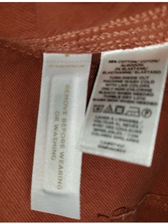 Loft Size 14 32 Rust
Orange Welt Pocket
Denim Jean Shorts High Rise - Picture 3 of 4